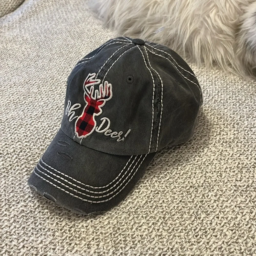 KBETHOS Vintage Gray Oh Deer Baseball Cap